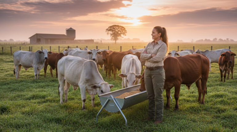 Estratégias da Núcleo Rural para manter o gado saudável